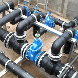 Строительство тепловых сетей, водопроводов и канализации